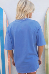 Sky Blue Rodeo Letter Graphic Tee