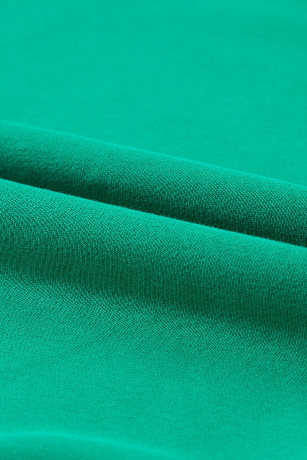 Green MERRY Print Drop Sleeve Pullover Sweatshirt